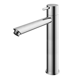 Hotbath Cobber hoge wastafelmengkraan met rechte uitloop zonder waste chroom CB003HSCR