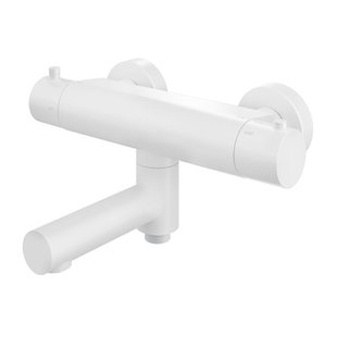 Hotbath Buddy thermostatische badmengkraan met wegdraaibare uitloop omstel uitloop mat wit B020WH