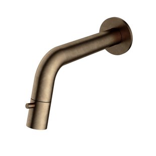 Hotbath Cobber Fonteinkraan inbouw - uitloop 18.6cm - inkortbaar - verouderd messing UW001AB