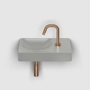 Clou Vale fontein 38 cm met kraangat rechts mat grijs keramiek CL/03.32161.01.R