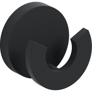 Clou Flat handdoekhaak 4.8x4.8cm dubbel Zwart mat CL/09.02066.21