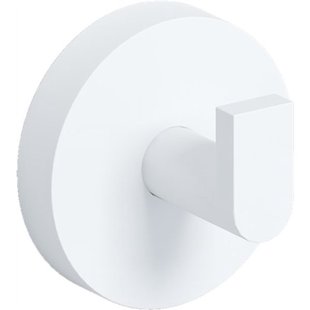 Clou Flat handdoekhaak 4.8x4.8cm 2 stuks Wit mat CL/09.02064.20