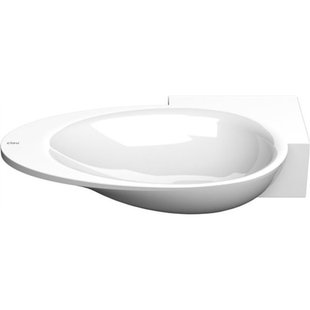 Clou First fonteinkom 38.8x24.6cm kraangat rechts mineraalsteen Wit CL/03.08100