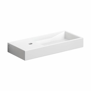 Clou Mini Wash Me fontein 56x24cm kraangat links Keramiek Wit CL/03.03234