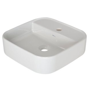 Plieger Fresno opbouwwastafel 1 kraangat 42x42cm wit 271024