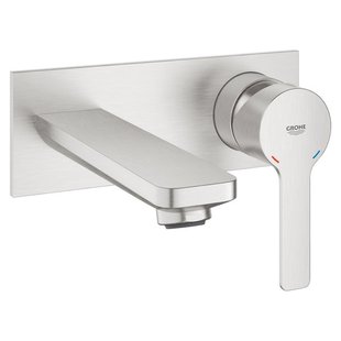 GROHE Lineare New waterbesparende afbouwdeel voor inbouw wandkraan M-size met uitloop 14.9cm supersteel 19409DC1