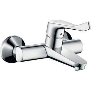 Hansgrohe Focus Care opbouw wandkraan met koppelingen met verlengde greep 12.1cm EcoSmart chroom 31913000