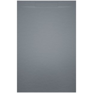 Riho Isola Douchevloer 80x80x3cm Kunstmarmer Leisteen structuur mat cement grijs D007001090 Riho Isola Douchevloer 80x80x3cm Kunstmarmer Leisteen structuur mat cement grijs D007001090