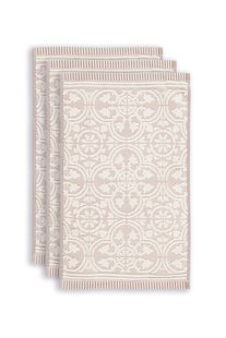 Pip Studio Gastendoek Set/3 Tile de Pip Khaki 30x50 cm