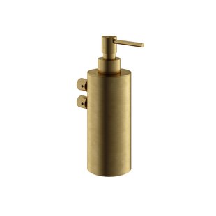 Zeepdispenser Hotbath Archie Wandmodel Geborsteld Messing PVD Zeepdispenser Hotbath Archie Wandmodel Geborsteld Messing PVD