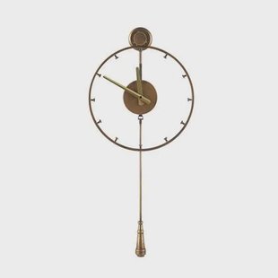 Beliani - EMMEN - Wandklok - Goud - Metaal