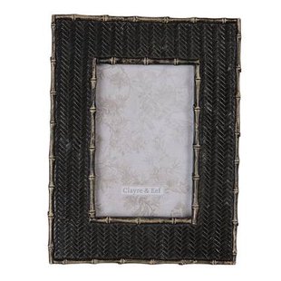 Clayre & Eef Fotolijst 10x15 cm Zwart Kunststof Rechthoek Fotokader Clayre & Eef Fotolijst 10x15 cm Zwart Kunststof Rechthoek Fotokader