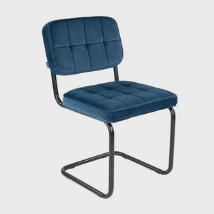 Kick buisframe stoel Ivy - Donkerblauw Kick buisframe stoel Ivy - Donkerblauw