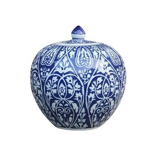 Fine Asianliving Chinese Gemberpot Blauw Porselein