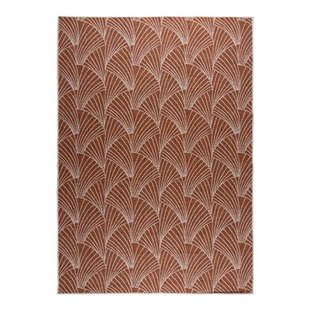 Interieur05 Buitenkleed Deco roest|wit dubbelzijdig - 240 x 340 cm