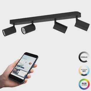EGLO connect.z Telimbela-Z Smart Spot - GU10 - 58 cm - Zwart
