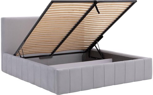 Goossens Bedframe Carte, 180 x 200 cm met storage, met 2x lattenbodem