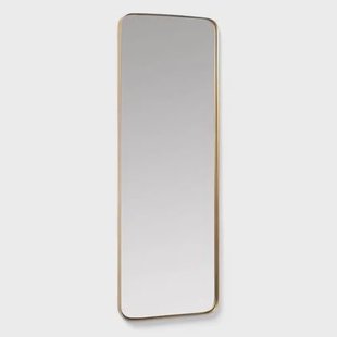 Kave Home - Wandspiegel Marco van goudkleurig metaal 55 x 150,5 cm