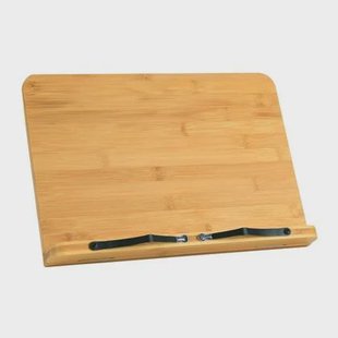 QUVIO Kookboekstandaard | Boekenstandaard | Tabletstandaard - Bamboe