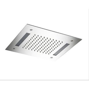 Hotbath Mate inbouwhoofddouche vierkant 30x30cm met LED verlichting en watersensor chroom M174CR