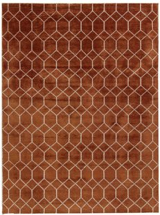 Brinker Carpets - Feel Good Laatz Terra - 170x230 cm Vloerkleed