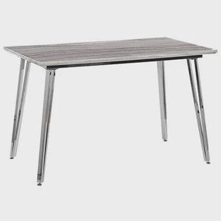 Beliani - GREYTON - Eettafel - Wit - 70 x 120 cm - MDF