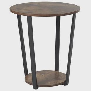 Beliani - ORICK - Bijzettafel - Donkere houtkleur - MDF Beliani - ORICK - Bijzettafel - Donkere houtkleur - MDF