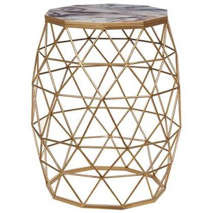 Beliani - HALSEY - Bijzettafel - Goud - MDF