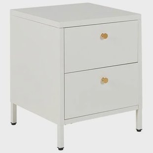 Beliani - KYLEA - Nachtkastje - Wit - Staal