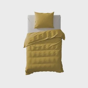 Yellow Dekbedovertrek Katoen Cialda ochre gold