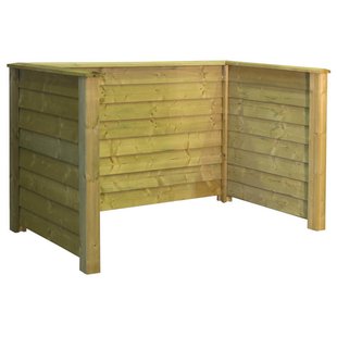 Containerscherm dubbel vuren - Klink groen geimpregneerd 90 x 174 x 104 cm Containerscherm dubbel vuren - Klink groen geimpregneerd 90 x 174 x 104 cm