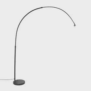 QAZQA Moderne booglamp zwart met marmeren voet - XXL