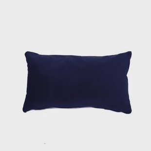 Bronx71 Sierkussen Anna velvet donkerblauw 25 x 45 cm