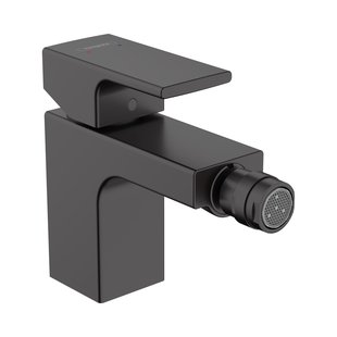 Bidetkraan HansGrohe Vernis Shape Eengreeps Zinc Mat Zwart