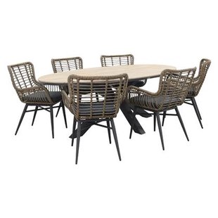 Garden Impressions Jasmine Natural|Edison 220x115 cm. - ovale tuinset