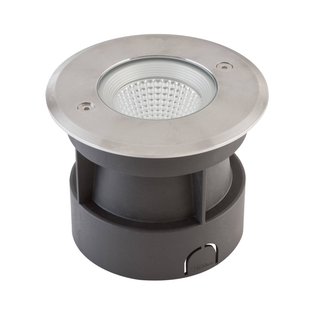 EVN Meerkat, rond, 60°, roestvrij staal, 6W, 3.000 K