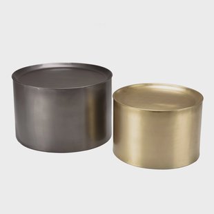 Set van 2 ronde bijzettafels Johan | Macabane