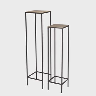 Set van 2 bijzettafels Johan vierkant | Macabane