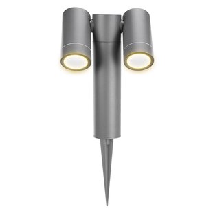 Prios prikspot Tulimar, 40 cm, antraciet, 2-lamps