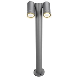 Prios Tulimar sokkellamp, 45 cm, antraciet, 2-lamps, aluminium Prios Tulimar sokkellamp, 45 cm, antraciet, 2-lamps, aluminium