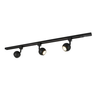 Prios Felipo 1-circuit railsystem 3-lamps zwart