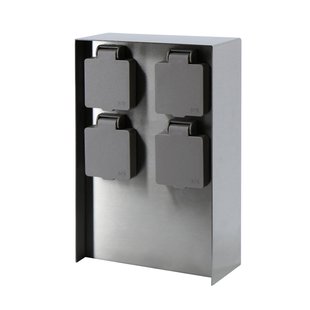 Prios Foranda energiezuil, 4 stuks, roestvrij staal, 23 cm