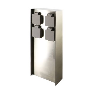 Prios Foranda energiezuil, 4 stuks, roestvrij staal, 40 cm