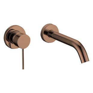 Inbouw Wandmengkraan Best Design Dijon Decorata Uitlaat 20cm Met Hendel PVD Glans Brons