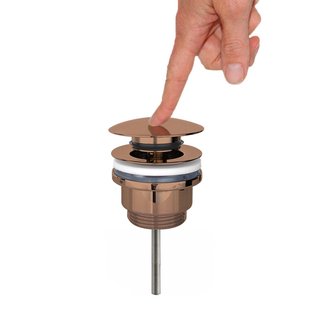 Clickwaste Best Design Dijon Zonder Overloop 5/4 PVD Glans Brons