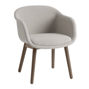 Fiber Conference Stoel - Houten Onderstel