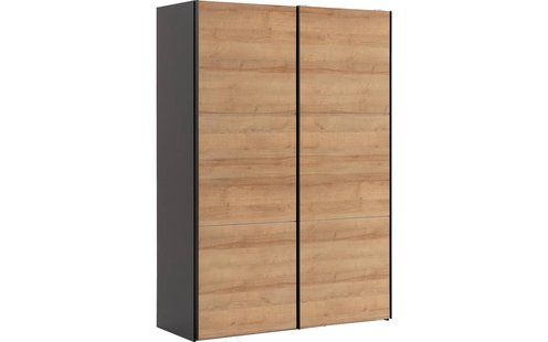 Goossens Kledingkast Easy Storage Sdk, 153 cm breed, 220 cm hoog, 2x 3 paneel schuifdeuren