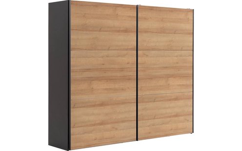 Goossens Kledingkast Easy Storage Sdk, 253 cm breed, 220 cm hoog, 2x 3 paneel schuifdeuren