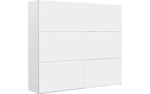 Goossens Kledingkast Easy Storage Sdk, 253 cm breed, 220 cm hoog, 2x 3 paneel schuifdeuren