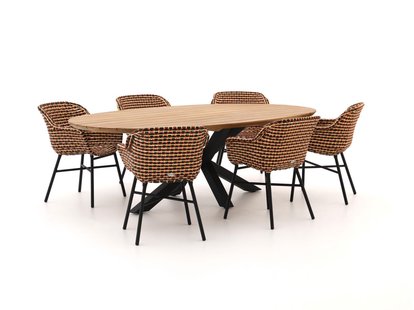 Hartman Delphine/Stephanie 240cm dining tuinset 7-delig - Laagste prijsgarantie!